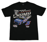 Kyle Larson #1 Spot NASCAR Cup Series Champ Black T-Shirt